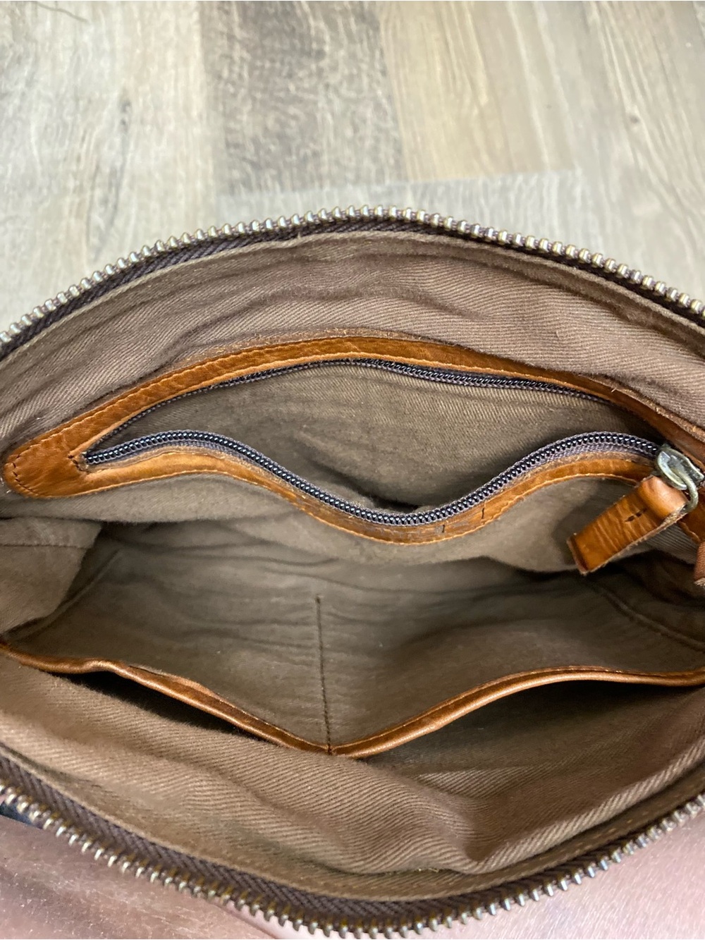 Pikolinos Brown Woven Smooth Leather Adjustable Strap Shoulder Bag Handbag Purse - Picture 7 of 15
